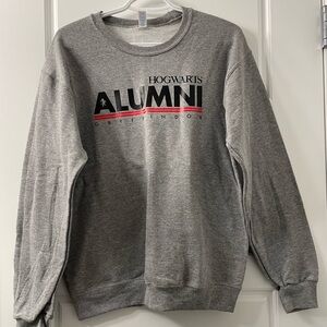 BNWT Unisex Harry Potter Inspired Gryffindor Jerzees Gray Crewneck Sweater